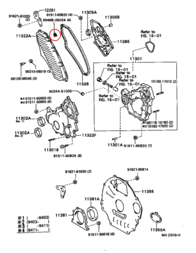 GRAPA TAPA DISTRIBUCION J8 (12V) ORIGINAL  TOYOTA LAND CRUISER