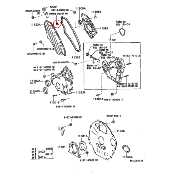 GRAPA TAPA DISTRIBUCION J8 (12V) ORIGINAL  TOYOTA LAND CRUISER