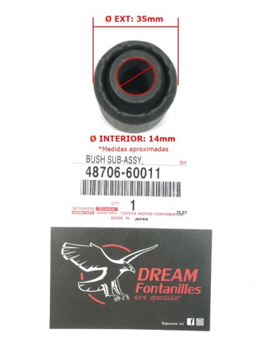 SILENTBLOCK BARRA PANHARD DELANTERA J7 ORIGINAL TOYOTA LAND CRUISER
