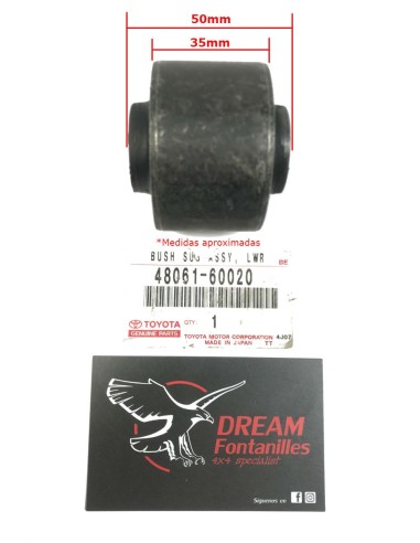 SILENTBLOCK TIRANTE DELANTERO J7 LADO CHASIS ORIGINAL TOYOTA LAND CRUISER