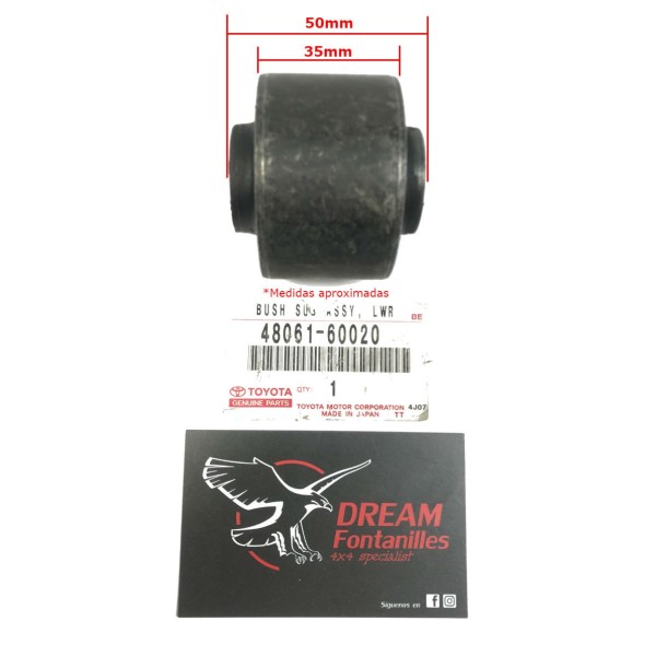 SILENTBLOCK TIRANTE DELANTERO J7 LADO CHASIS ORIGINAL TOYOTA LAND CRUISER