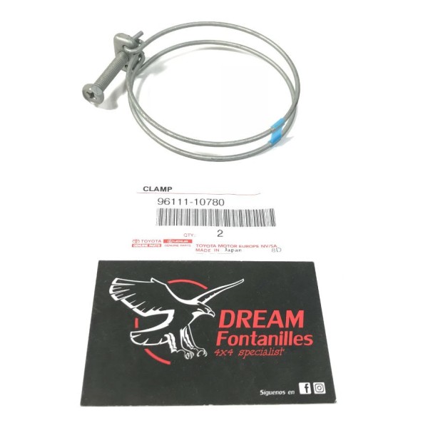 ABRAZADERA MANGUITO FILTRO AIRE TURBO  J8  (79MM) ORIGINAL TOYOTA LAND CRUISER