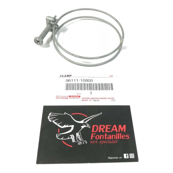 ABRAZADERA MANGUITO FILTRO AIRE TURBO Nº1  J8  (81MM) ORIGINAL TOYOTA LAND CRUISER