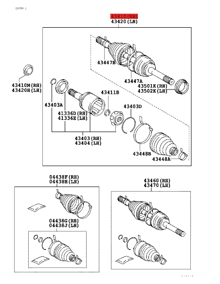 HOMOCINETICA ORIGINAL TOYOTA J-20
