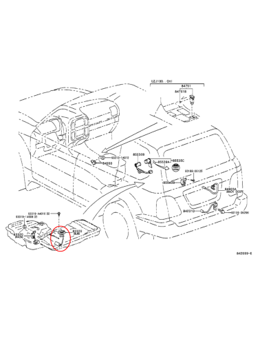 SONDA NIVEL COMBUSTIBLE DEPOSITO ADICIONAL J10  ORIGINAL TOYOTA LAND CRUISER