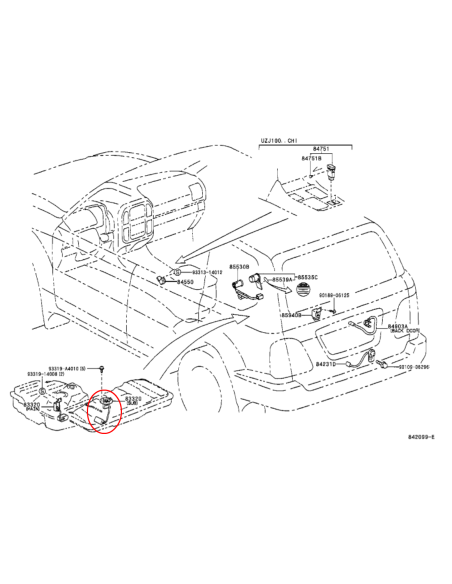 SONDA NIVEL COMBUSTIBLE DEPOSITO ADICIONAL J10  ORIGINAL TOYOTA LAND CRUISER