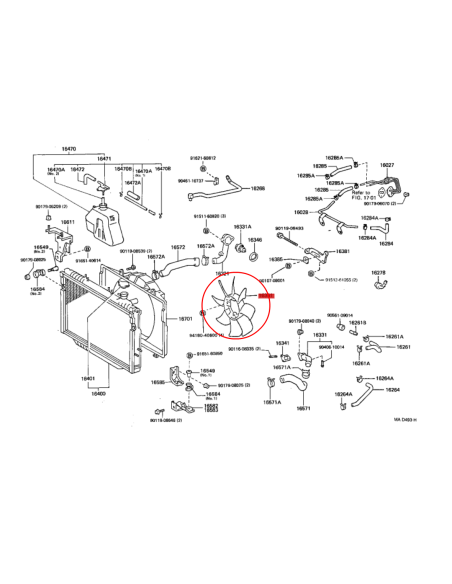 VENTILADOR RADIADOR J7/8 ORIGINAL TOYOTA LAND CRUISER