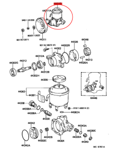 BOMBA DIRECCION ASISTIDA J6/7 ORIGINAL TOYOTA LAND CRUISER 2