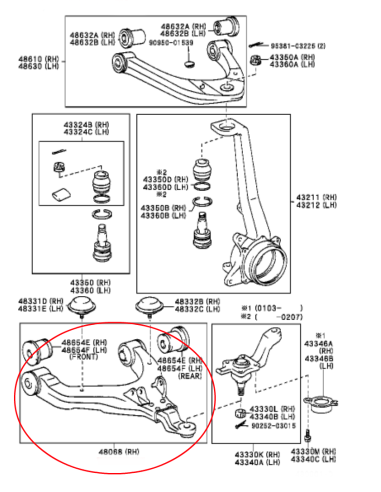 TRAPECIO INFERIOR DELANTERO DERECHO  J9 PEDDERS
