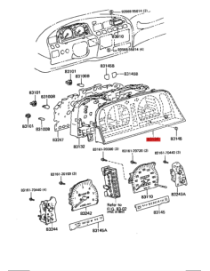 CRISTAL MARCADOR J8 ORIGINAL TOYOTA LAND CRUISER 2