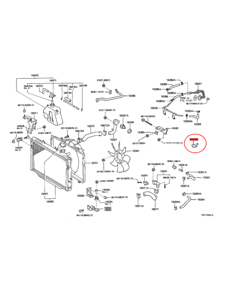 TUBO SALIDA AGUA BLOQUE MOTOR J8/10 TOYOTA LAND CRUISER