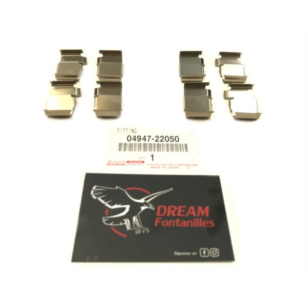 KIT FIJACION PASTILLAS PINZA TRASERAS