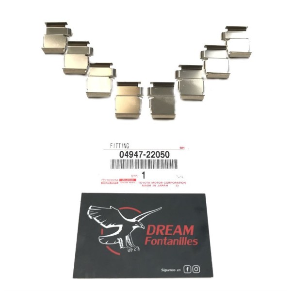 KIT FIJACION PASTILLAS PINZA TRASERAS