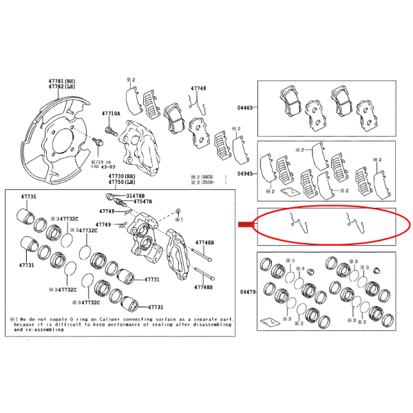 CLIP PASTILLAS DELANTERAS J12/15 ORIGINAL TOYOTA LAND CRUISER
