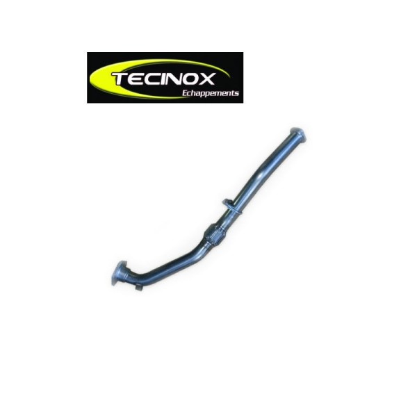 TUBO ESCAPE TECINOX NISSAN NAVARA D22 (PRIMER TRAMO) REEMPLAZO DEL CATALIZADOR CON ENLACE FLEXIBLE