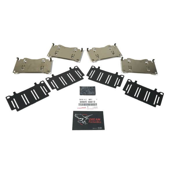 KIT FIJACION PASTILLAS FRENO PINZAS DELANTERAS J10 ORIGINAL TOYOTA LAND CRUISER