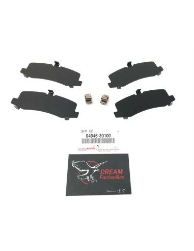 KIT DESGASTE PASTILLAS FRENO PINZAS TRASERAS J9/12/15 ORIGINAL TOYOTA LAND CRUISER