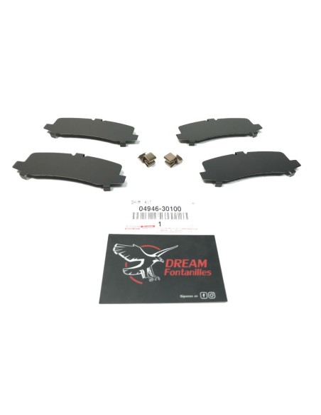 KIT DESGASTE PASTILLAS FRENO PINZAS TRASERAS J9/12/15 ORIGINAL TOYOTA LAND CRUISER