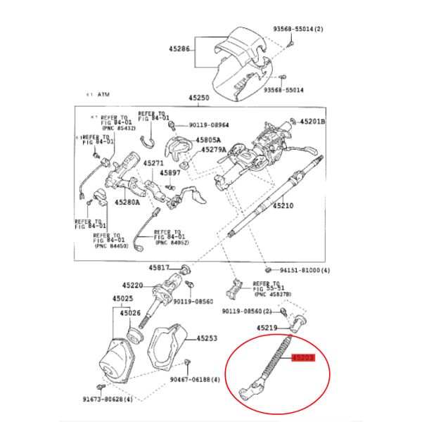 COLUMNA DIRECCION CON VGRS  J10  ORIGINAL TOYOTA LAND CRUISER