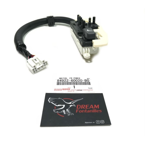 BOTONERA ASIENTO ELECTRICO IZQUIERDO J20 ORIGINAL TOYOTA LAND CRUISER