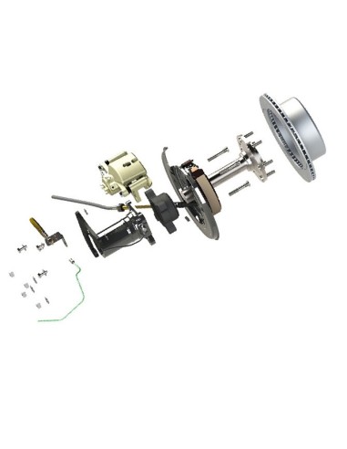 KIT DE CONVERSIÓN FRENO TAMBOR A DISCO TRASERO PARA ISUZU DMAX - PEDDERS