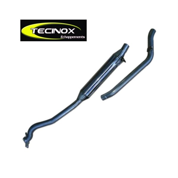 TUBO ESCAPE TECINOX MITSUBISHI L200/TRITON 2002-2006 (TRAMO INTERMEDIO CON SILENCIADOR + TRAMO FINAL)
