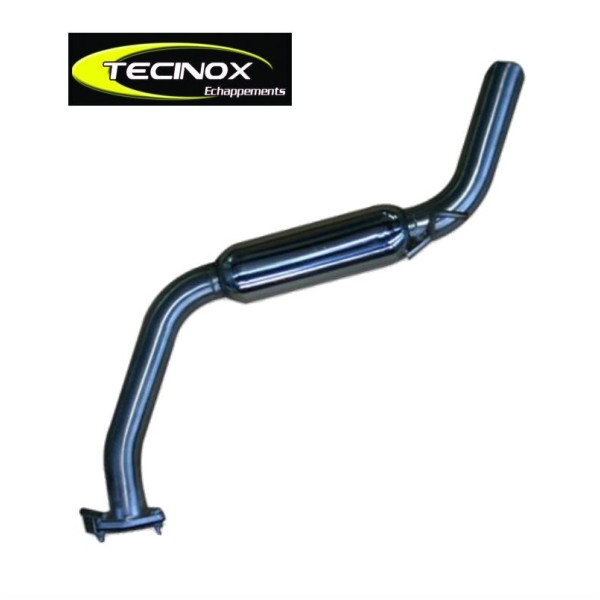 TUBO ESCAPE TECINOX MITSUBISHI MONTERO V60 3 PUERTAS (SILENCIADOR SPORT TRASERO SALIDA IZQUIERDA)