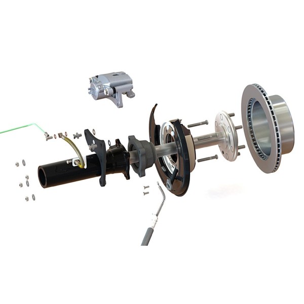 KIT DE CONVERSIÓN FRENO TAMBOR A DISCO TRASERO PARA TOYOTA HILUX REVO - PEDDERS
