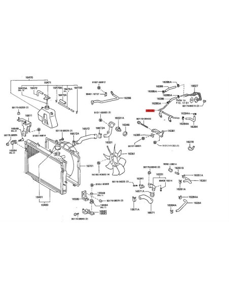TUBO REFRIGERACION TURBO  J8/10 TOYOTA LAND CRUISER
