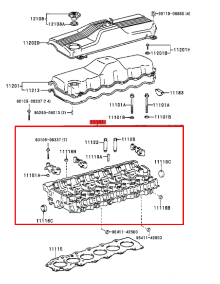 CULATA  J10 (MOTOR 1HDFTE) ORIGINAL TOYOTA LAND CRUISER