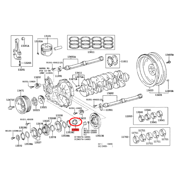 CENTRADOR  PIÑON INTERMEDIO J9/12/15 ORIGINAL TOYOTA LAND CRUISER