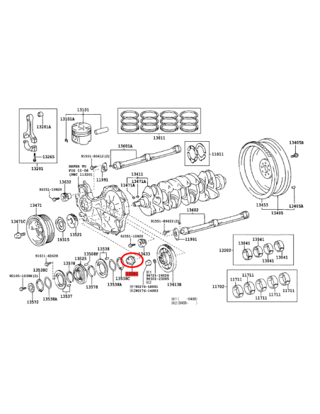 CENTRADOR  PIÑON INTERMEDIO J9/12/15 ORIGINAL TOYOTA LAND CRUISER