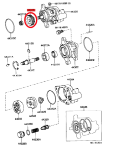 ENGRANAJE BOMBA DIRECCION J8 ORIGINAL TOYOTA LAND CRUISER 2