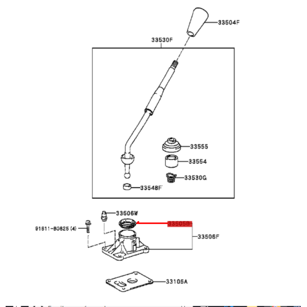 SELLO PALANCA CAJA CAMBIOS J9/12 ORIGINAL TOYOTA LAND CRUISER