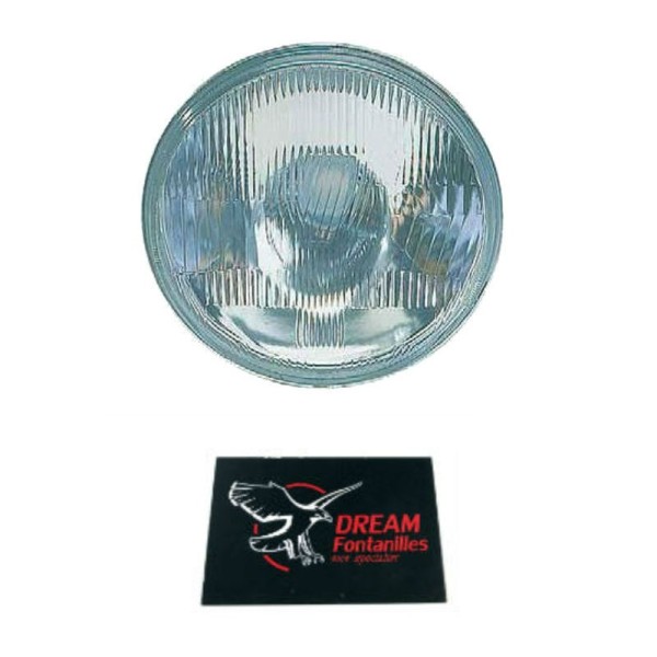 FARO REDONDO CRISTAL ESTRIADO 7" UNIVERSAL (Ø178MM)
