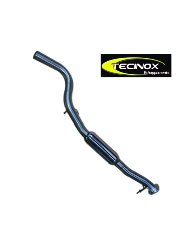 TUBO ESCAPE TECINOX JEEP WRANGLER JK 2007 - 2012  MODELO 3 PUERTAS (TRAMO INTERMEDIO CON SILENCIADOR)