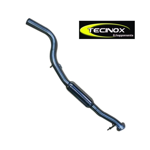 TUBO ESCAPE TECINOX JEEP WRANGLER JK 2007 - 2012  MODELO 3 PUERTAS (TRAMO INTERMEDIO CON SILENCIADOR)