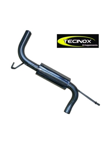 TUBO ESCAPE TECINOX JEEP WRANGLER JK TD/V6 2007 - 2012 (TRAMO FINAL CON SILENCIADOR TRANSVERSAL)