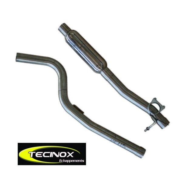 TUBO ESCAPE TECINOX JEEP WRANGLER JK TD 200CV  MODELO 5 PUERTAS (TRAMO INTERMEDIO CON SILENCIADOR)
