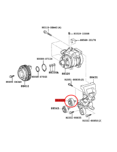POLEA TENSOR CORREA DE SERVICIO J9/12/15 (Nº1) ORIGINAL  TOYOTA  LAND CRUISER 2