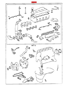 KIT JUNTAS MOTOR  COMPLETO  J9 D4D ORIGINAL TOYOTA LAND CRUISER 2