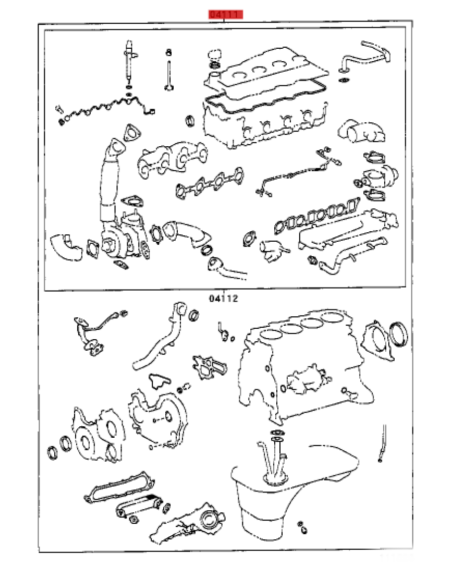KIT JUNTAS MOTOR  COMPLETO  J9 D4D ORIGINAL TOYOTA LAND CRUISER