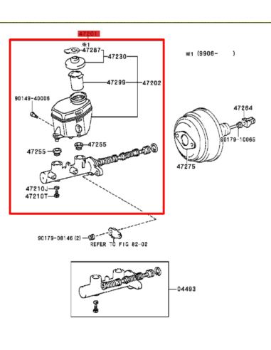 BOMBA FRENO  J8 (24V ,CON ABS) AISIN ORIGINAL TOYOTA LAND CRUISER