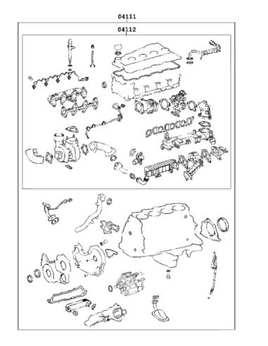 Kit Juntas Motor Completo J Original Toyota Land Cruiser