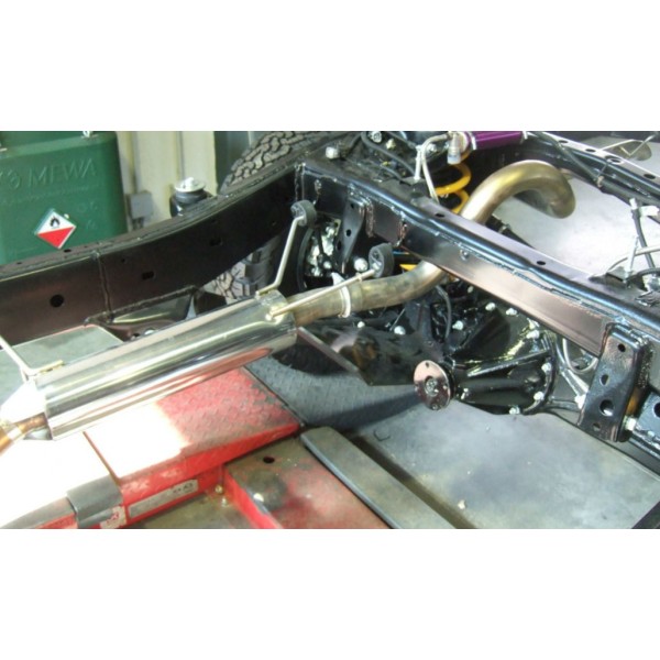 TUBO ESCAPE TECINOX  SALIDA TRASERA HDJ-100