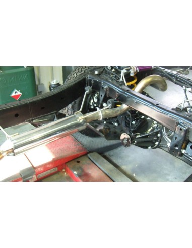 TUBO ESCAPE TECINOX  SALIDA TRASERA HDJ-100