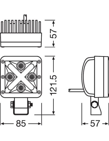 FARO LED CUBE-X MX85-WD 12V OSRAM