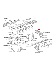 TUBO ENTRADA TURBO J8 (12V - 1HDT) ORIGINAL TOYOTA LAND CRUISER 2