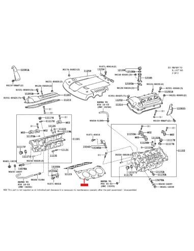 JUNTA CULATA IZQUIERDA J12/FJ (1GRFE)  ORIGINAL TOYOTA LAND CRUISER