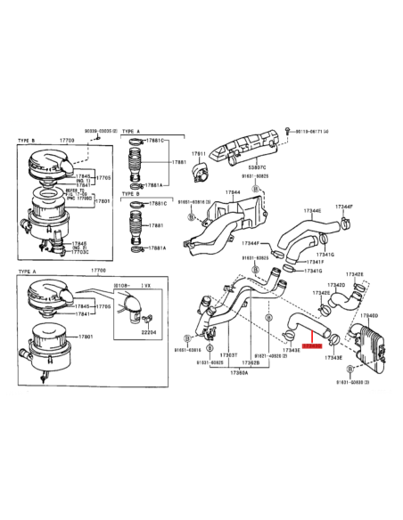 MANGUITO  INTERCOOLER INFERIOR N-3  J10 ORIGINAL TOYOTA LAND CRUISER